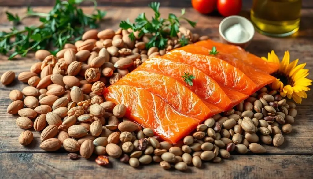 Nuts, seeds, and fatty fish Nuts, seeds, and fatty fish