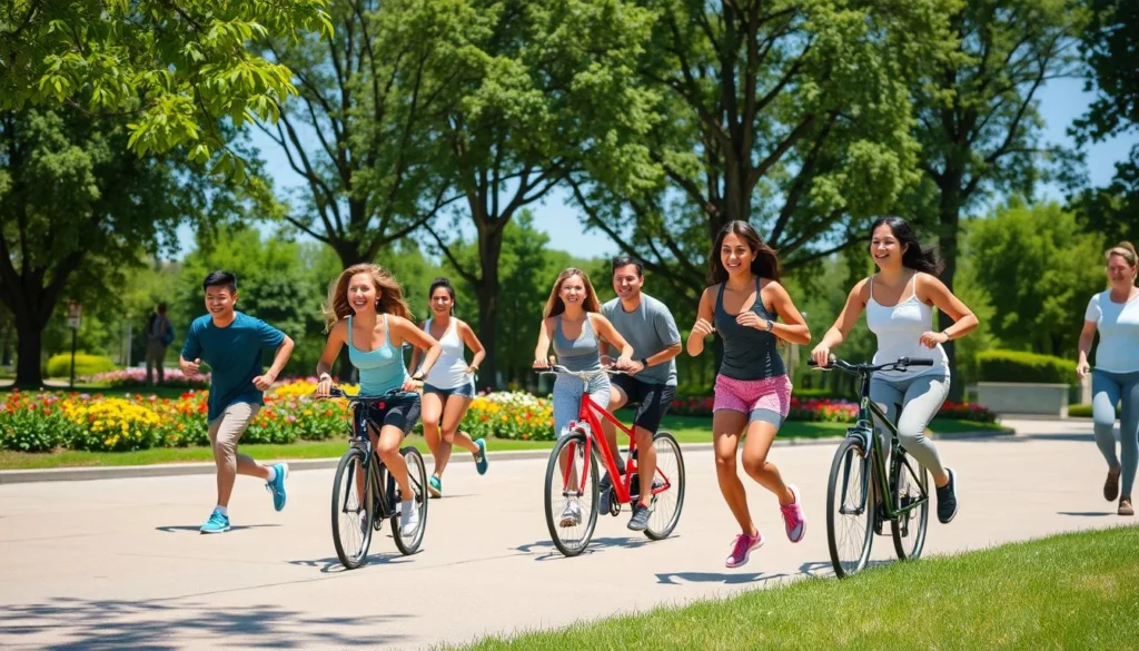 Physical fitness through aerobic exercise Physical fitness through aerobic exercise